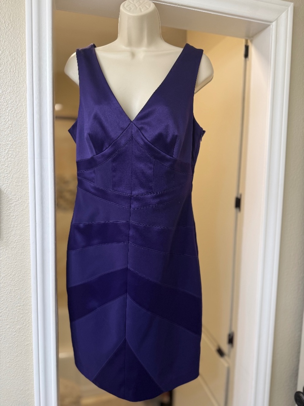 Laundry Lurple Satin and Lycra dress